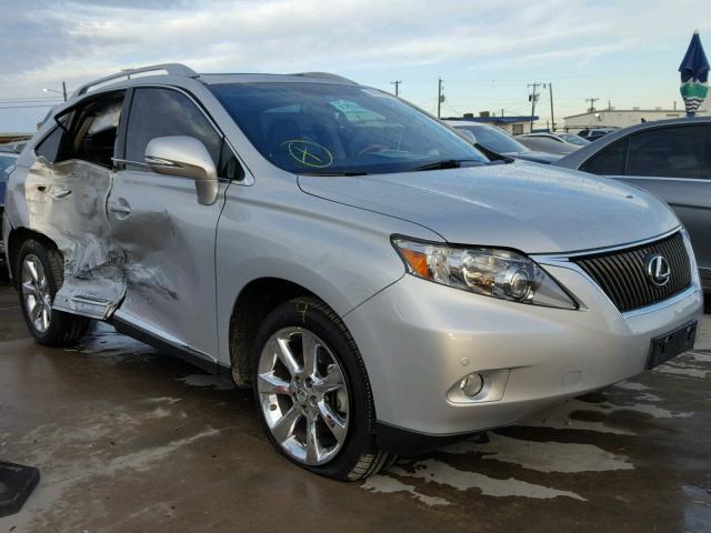 2T2ZK1BA4CC069759 - 2012 LEXUS RX 350 SILVER photo 1