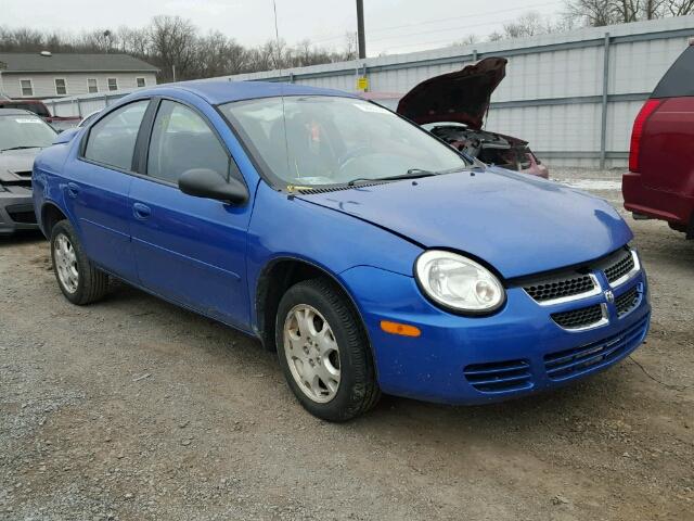 1B3ES56C64D528222 - 2004 DODGE NEON SXT BLUE photo 1