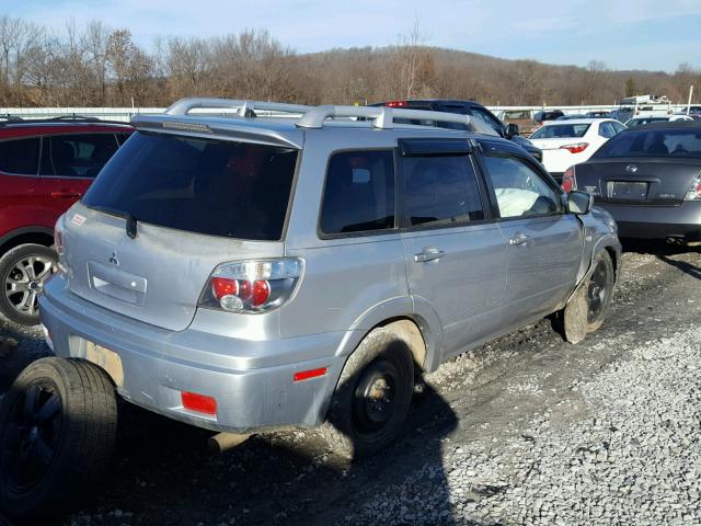 JA4LZ41F36U017559 - 2006 MITSUBISHI OUTLANDER GRAY photo 4