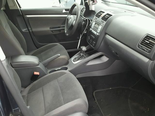 3VWJZ71K19M028240 - 2009 VOLKSWAGEN JETTA S 蓝色 照片 5