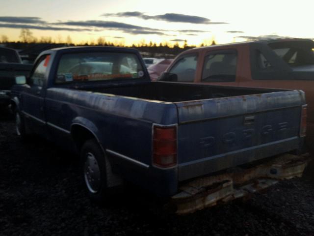 1B7FL26X7LS685284 - 1990 DODGE DAKOTA BLUE photo 3