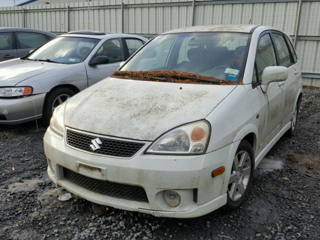 JS2RC61H555301126 - 2005 SUZUKI AERIO SX WHITE photo 2