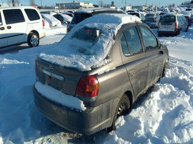 JTDBT123930298582 - 2003 TOYOTA ECHO GRAY photo 4