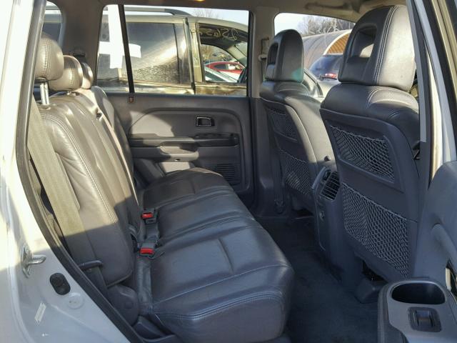 2HKYF18553H601290 - 2003 HONDA PILOT EXL SILVER photo 6