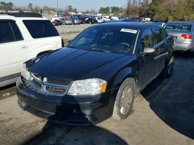 1C3CDZAG2DN750854 - 2013 DODGE AVENGER SE BLACK photo 2