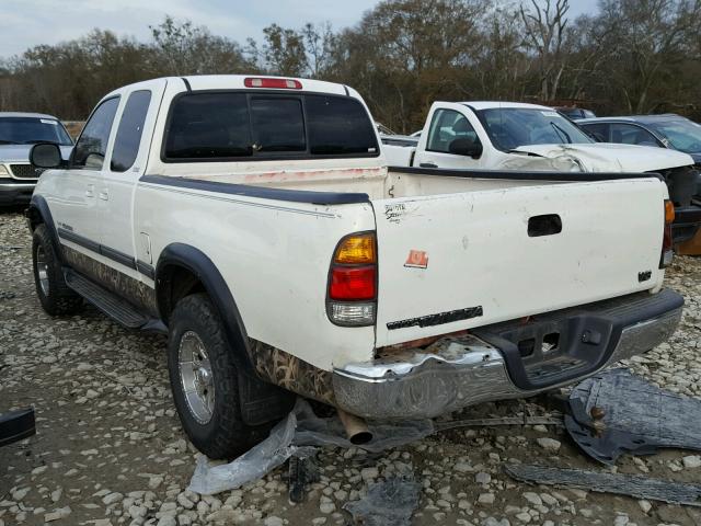 5TBRT3419YS083996 - 2000 TOYOTA TUNDRA ACC WHITE photo 3