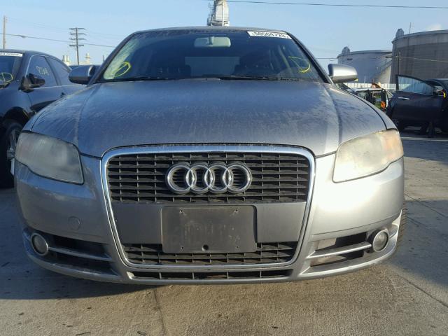 WAUAF78E47A107338 - 2007 AUDI A4 2 GRAY photo 9