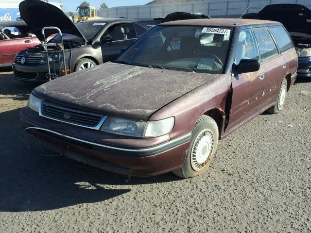 4S3BJ632XN7914034 - 1992 SUBARU LEGACY L A PURPLE photo 2