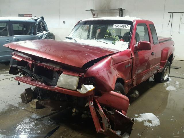 1FTCR15X2SPA47412 - 1995 FORD RANGER SUP RED photo 2