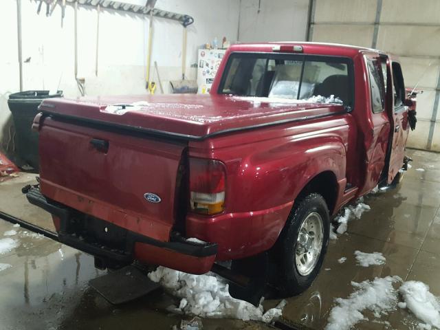 1FTCR15X2SPA47412 - 1995 FORD RANGER SUP RED photo 4