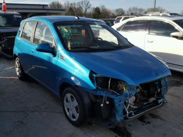 KL1TD66E89B314950 - 2009 CHEVROLET AVEO LS BLUE photo 1