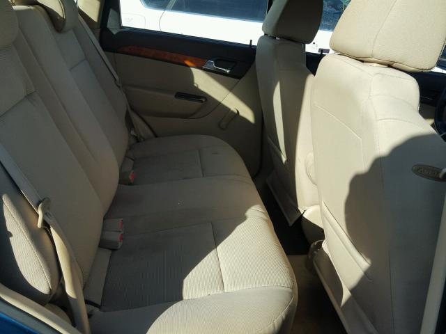 KL1TD66E89B314950 - 2009 CHEVROLET AVEO LS BLUE photo 6