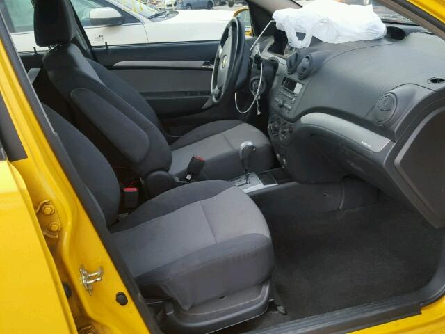 KL1TD6DE3BB150516 - 2011 CHEVROLET AVEO LS YELLOW photo 5