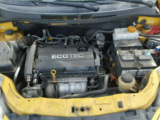 KL1TD6DE3BB150516 - 2011 CHEVROLET AVEO LS YELLOW photo 7