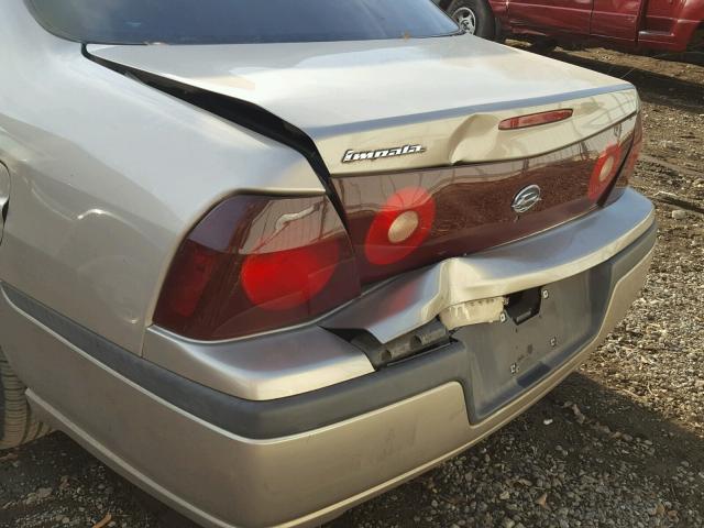 2G1WF52K639227345 - 2003 CHEVROLET IMPALA TAN photo 10