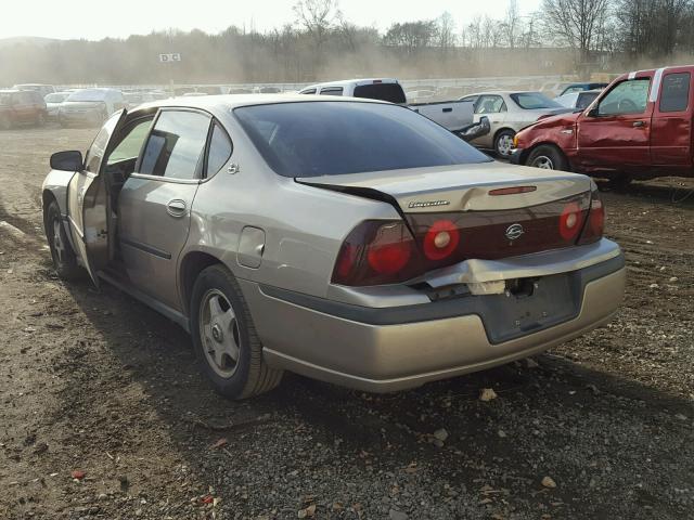 2G1WF52K639227345 - 2003 CHEVROLET IMPALA TAN photo 3