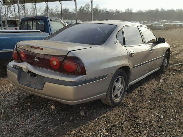 2G1WF52K639227345 - 2003 CHEVROLET IMPALA TAN photo 4