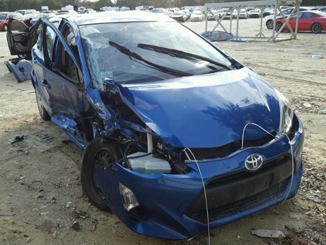 JTDKDTB39F1088328 - 2015 TOYOTA PRIUS C BLUE photo 1