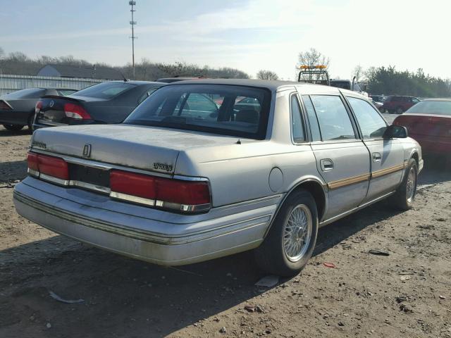 1LNLM9740PY619221 - 1993 LINCOLN CONTINENTA BLUE photo 4