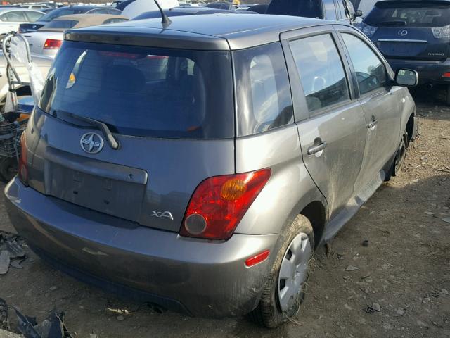 JTKKT604850128606 - 2005 TOYOTA SCION XA GRAY photo 4