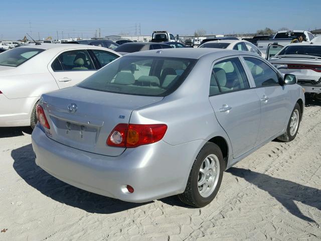 JTDBL40E099035245 - 2009 TOYOTA COROLLA BA SILVER photo 4