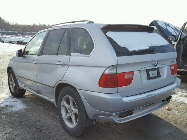 5UXFB53595LV15575 - 2005 BMW X5 4.4I SILVER photo 3