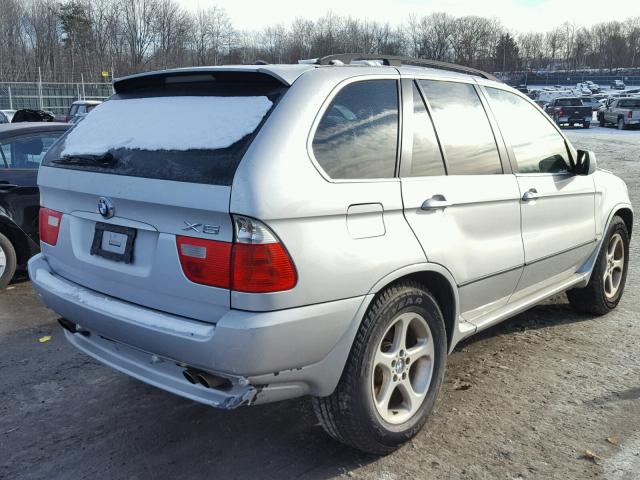 5UXFB53595LV15575 - 2005 BMW X5 4.4I SILVER photo 4
