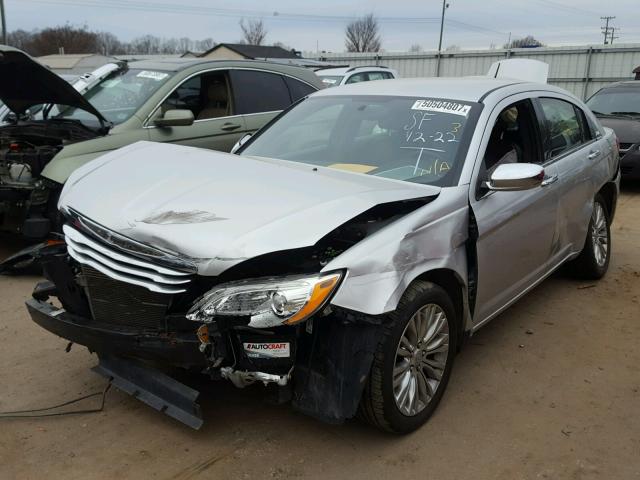 1C3CCBCB0CN175342 - 2012 CHRYSLER 200 LIMITE SILVER photo 2