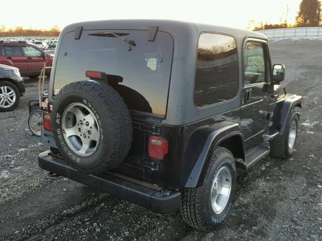 1J4FA59S63P359674 - 2003 JEEP WRANGLER / BLACK photo 4