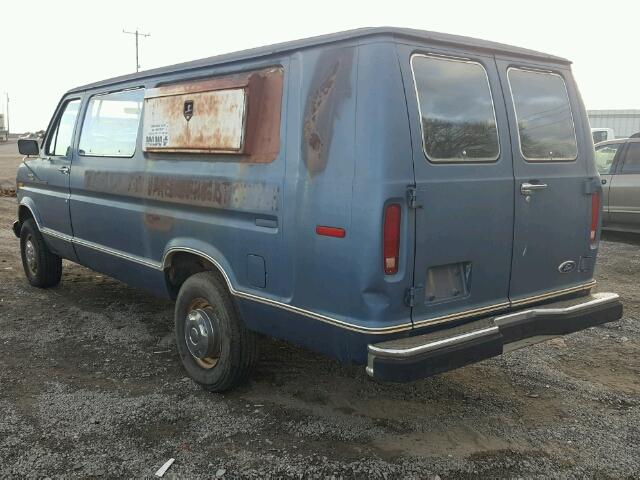 1FBJS31YXJHB41640 - 1988 FORD ECONOLINE BLUE photo 3