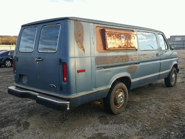 1FBJS31YXJHB41640 - 1988 FORD ECONOLINE BLUE photo 4