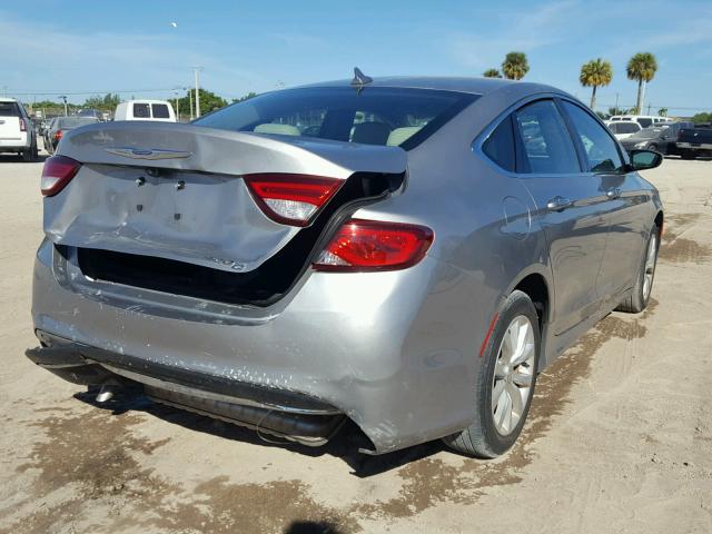 1C3CCCCB8FN610196 - 2015 CHRYSLER 200 C SILVER photo 4