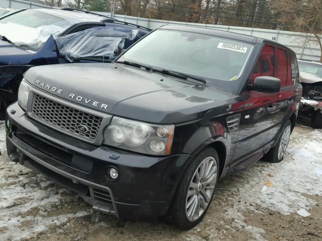 SALSH23499A195317 - 2009 LAND ROVER RANGE ROVE BLACK photo 2