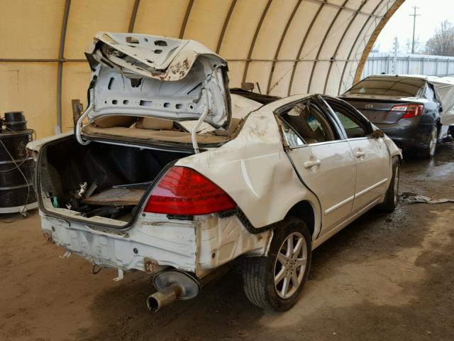 1HGCM568X6A050100 - 2006 HONDA ACCORD EX WHITE photo 4