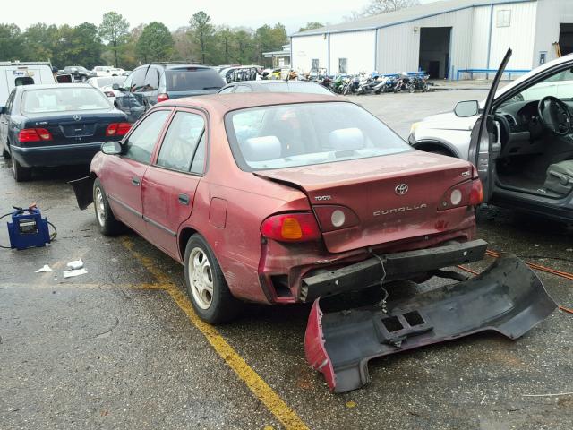 1NXBR12E12Z572585 - 2002 TOYOTA COROLLA CE RED photo 3