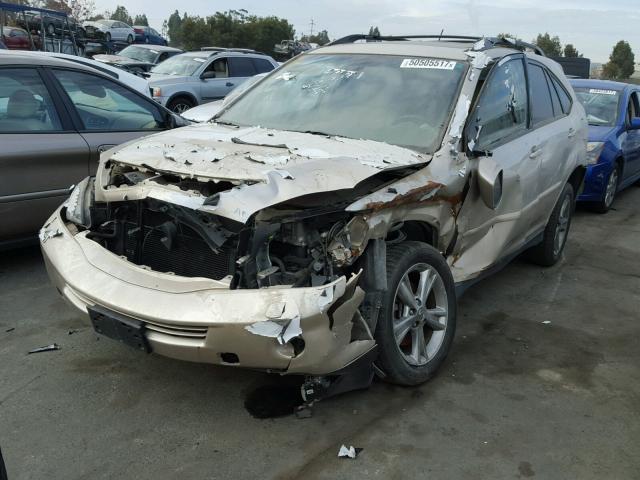 JTJHW31U160006481 - 2006 LEXUS RX 400 TAN photo 2