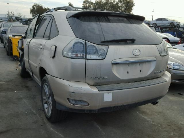 JTJHW31U160006481 - 2006 LEXUS RX 400 TAN photo 3