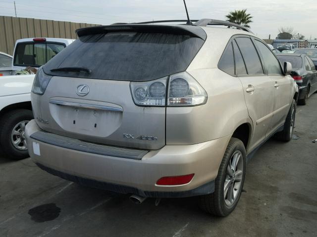 JTJHW31U160006481 - 2006 LEXUS RX 400 TAN photo 4