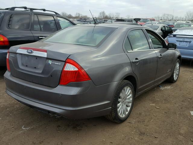 3FADP0L34BR116359 - 2011 FORD FUSION HYB GRAY photo 4