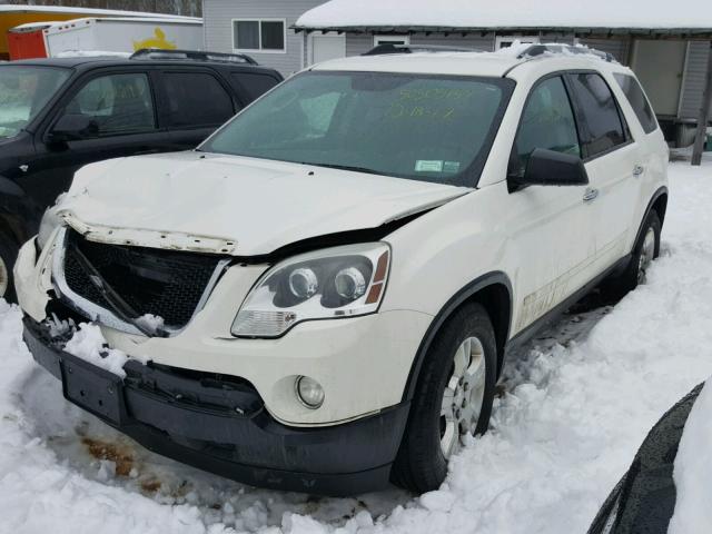 1GKKVPED4BJ202887 - 2011 GMC ACADIA SLE WHITE photo 2