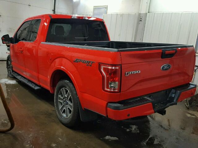 1FTFX1EG3GKF87391 - 2016 FORD F150 SUPER RED photo 3