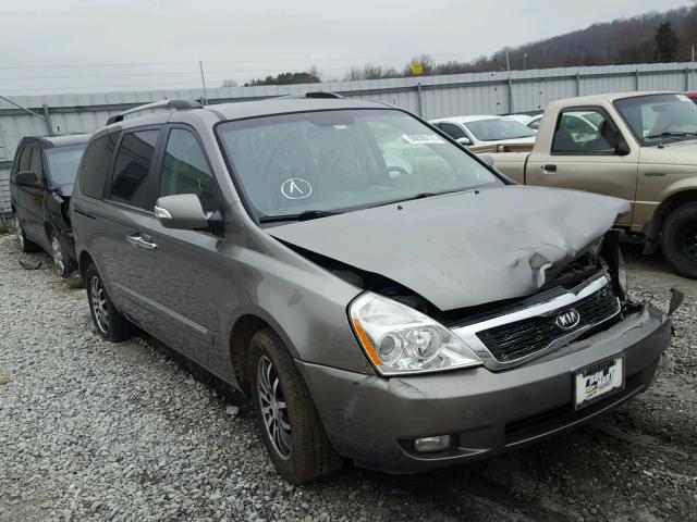 KNDMH4C75C6442493 - 2012 KIA SEDONA EX GRAY photo 1