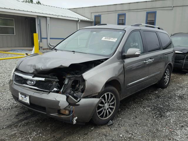 KNDMH4C75C6442493 - 2012 KIA SEDONA EX GRAY photo 2