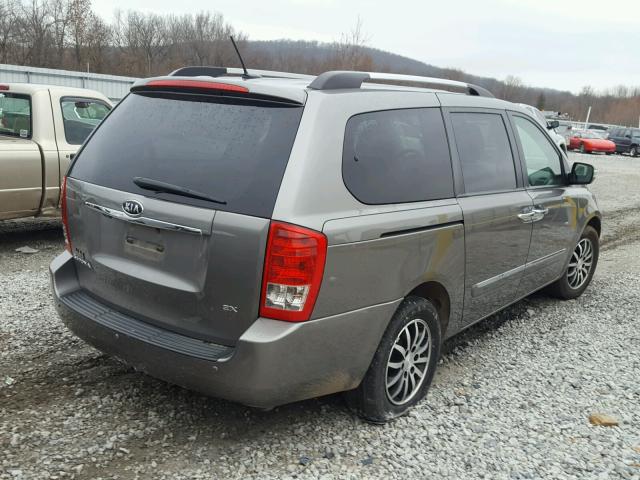 KNDMH4C75C6442493 - 2012 KIA SEDONA EX GRAY photo 4