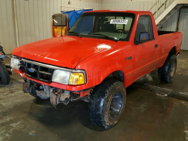 1FTCR10A3RUA07175 - 1994 FORD RANGER RED photo 2