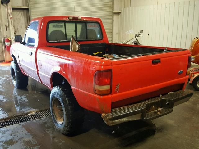 1FTCR10A3RUA07175 - 1994 FORD RANGER RED photo 3