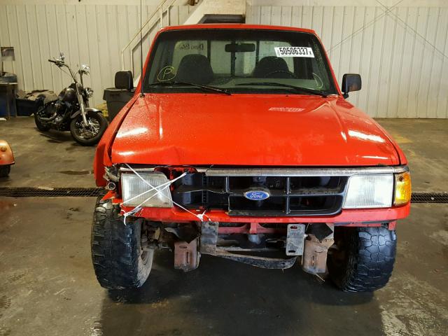 1FTCR10A3RUA07175 - 1994 FORD RANGER RED photo 9