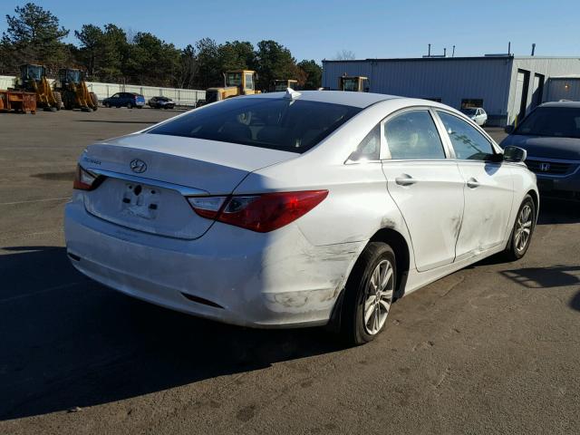 5NPEB4AC9CH422386 - 2012 HYUNDAI SONATA GLS WHITE photo 4