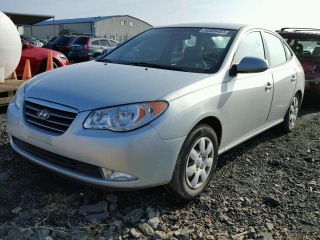 KMHDU46D97U184263 - 2007 HYUNDAI ELANTRA GL SILVER photo 2