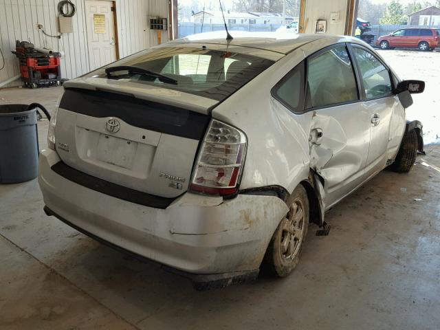 JTDKB20U663154639 - 2006 TOYOTA PRIUS SILVER photo 4